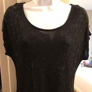 Cap sleeve sparkly t-shirt
